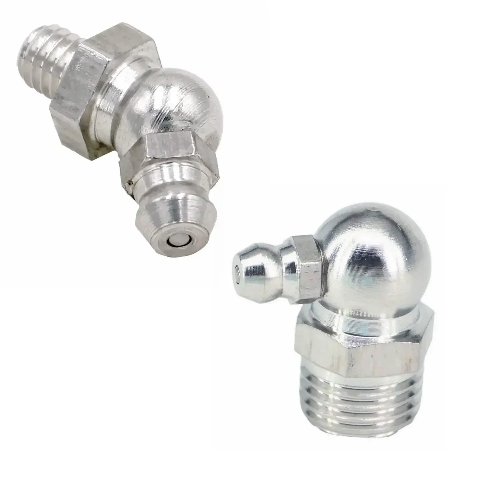 M5 M6 M8 M10 M12 M14 M16 1/8" BSPP 1/4" Male 45/90 Degree Stainless Steel Grease Zerk Nipple Fitting For Gun