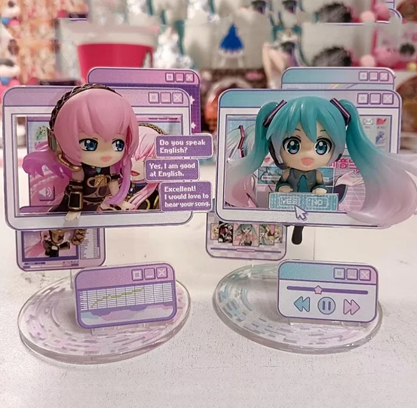 Anime Hatsune Miku Blind Box Window Figure Series Kaito Meiko Mini Figures Boxed Egg Trendy Toy Tabletop Ornament Model