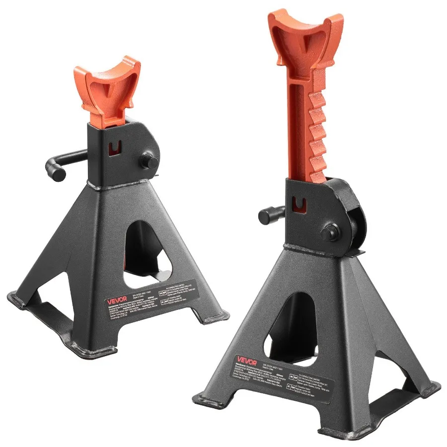 

Jack Stands 3 Ton 6 600 lbs Capacity 10.8-16.3 in Adjustable Height Heavy Duty Steel Jack Auto Stands with Locking for Lifting