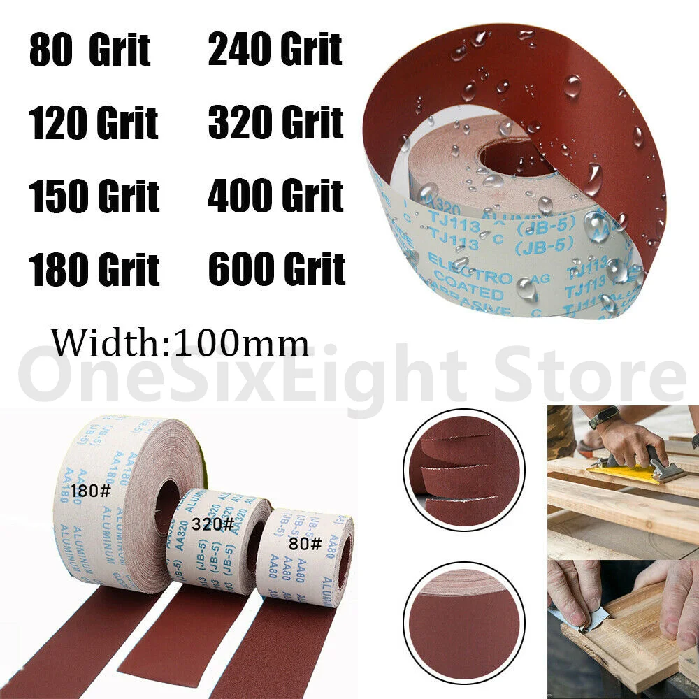 75 Meters/Roll Belt Sanding Paper Sandpaper P80 P120 P150 to P600-Sandpaper