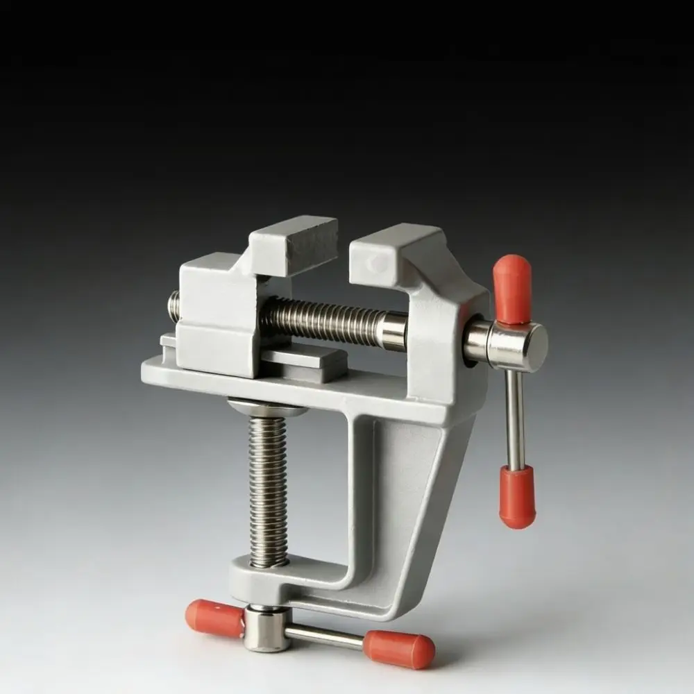 Mini Table Vise Aluminum Alloy Bench Clamp Worktable Holder Tool For Jewelry Model Making Repair Precision Handheld Vise