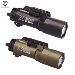 Broń taktyczna X300 X300U Ultra metalowa broń pistoletowy stroboskopowe światło LED pasuje do szyny 20mm broń Airsoft latarka myśliwska