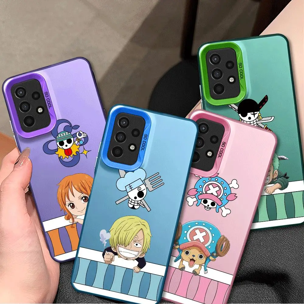 Ones Pieces Luffy Zoro Phone Case For Samsung Galaxy A15 A12 A14 A22 A23 A24 A32 A34 A51 A52 A53 A54 A11 A72 A73 5G Protective