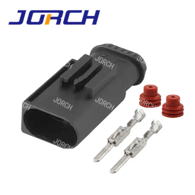 2-polige 3,5mm wasserdichte Kfz-Steck verbinder Auto-Luftpumpen-Kabelbaum stecker 7514237 50290060-02 für Luftpumpen stecker