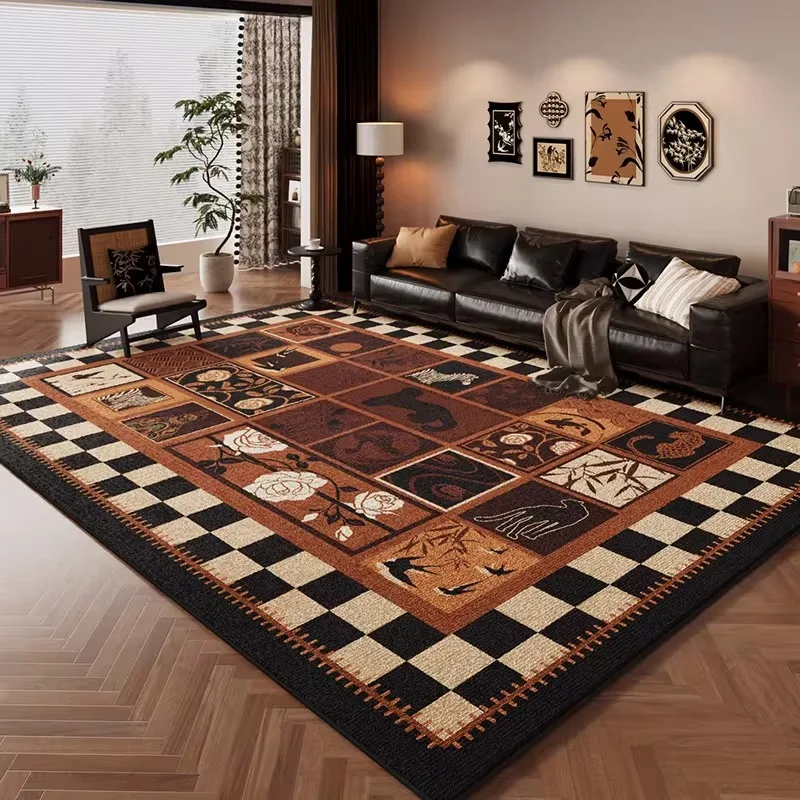 Carpet for Living Room Soft and Comfortable Loop Fleece Rug Cute Cat Pattern Floor Mat Large Size Carpets Home Decoration Rugs