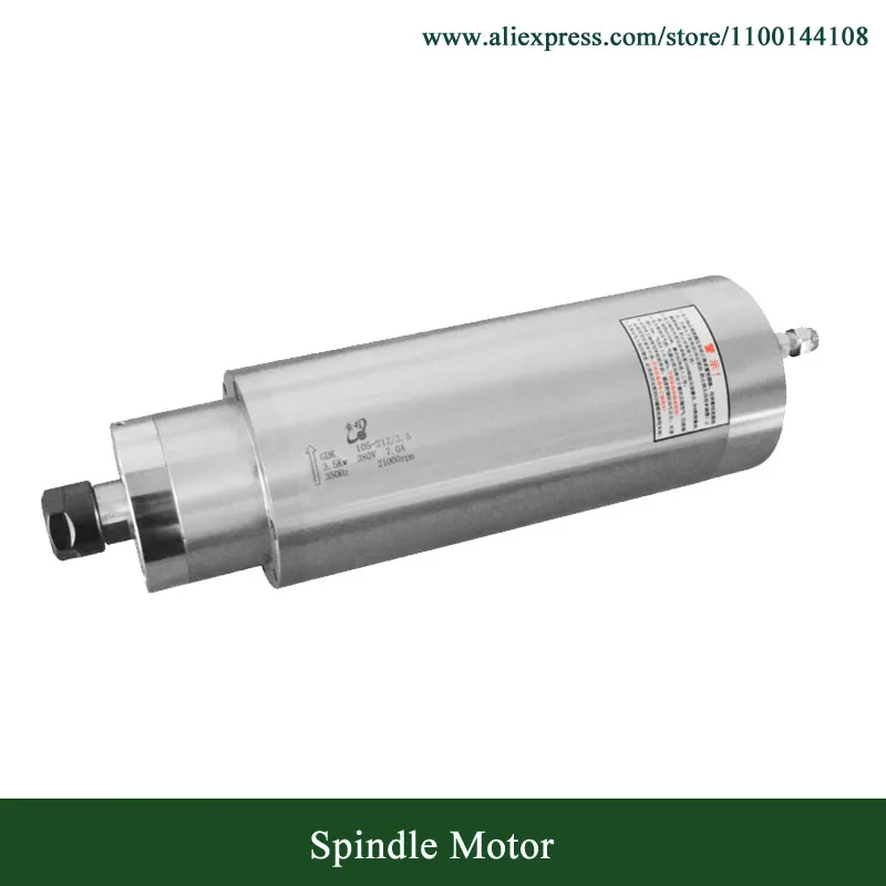 GDK105-21Z/3.5 Pernament Torque Spindle Motor 3.5kw ER20 21000RPM Water Cooled Spindle Motor 350HZ D105mm