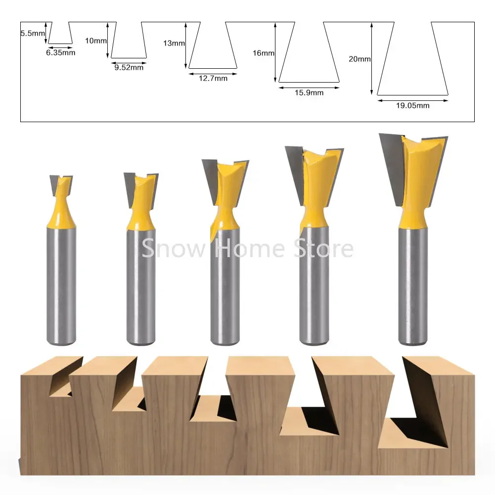 8-handle Dovetail Cutter Woodworking Milling  Carving