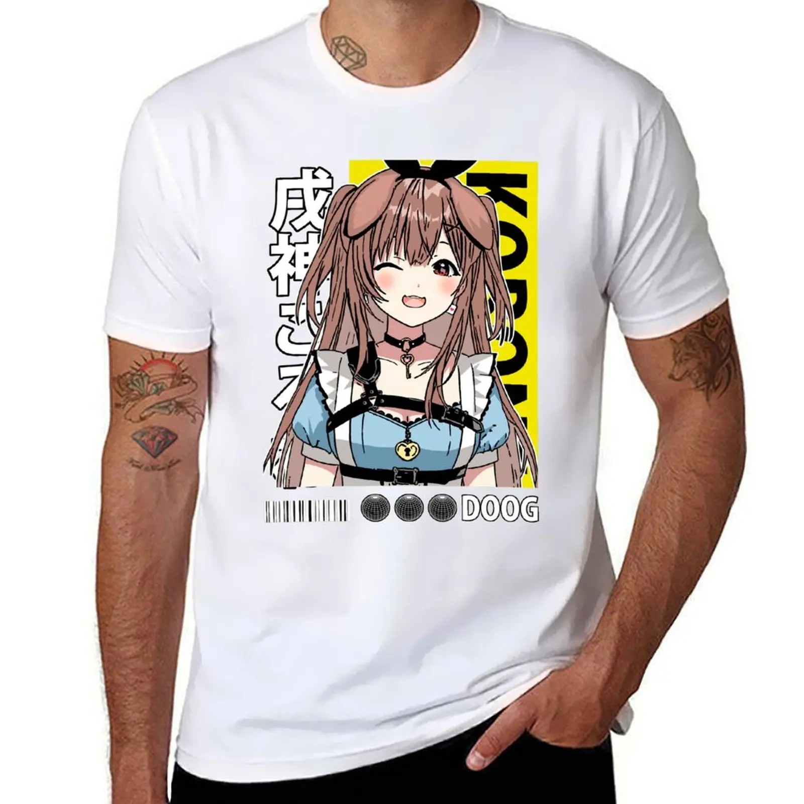 

Inugami Korone Wink T-Shirt Stylish Graphic Short Sleeve Top