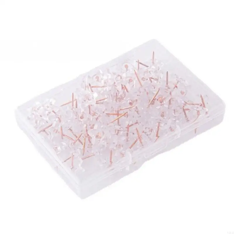 

Y5LB 100Pieces Straight Pins for Fabric Clothing DIY Sewing Crafts, Pushpins Map Pins