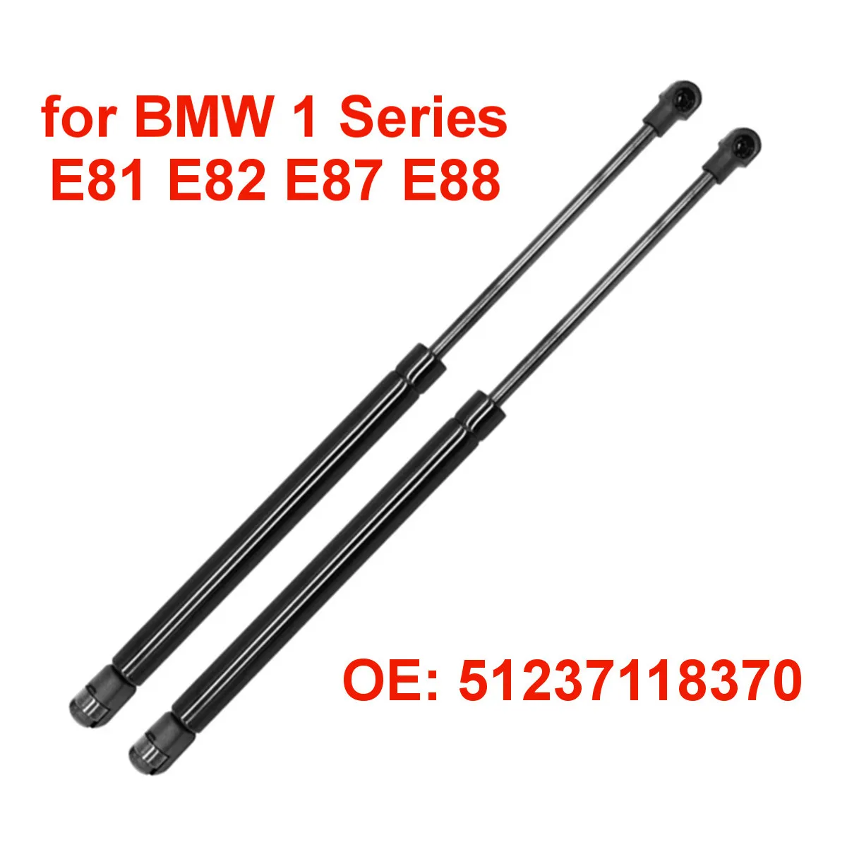 Car Front Engine Hood Gas Struts Lift Support Bars Shock Dampers 51237118370 for BMW 1 Series E81 E82 E87 E88 2003-2012