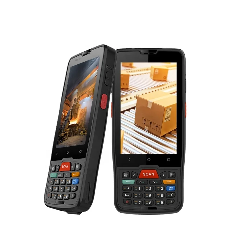 Rugged Nfc Rfid Pda Devices Android 9.0 Industrial Handheld 1D 2D Barcode Scanner Mobile Data Collector Terminal Pdas