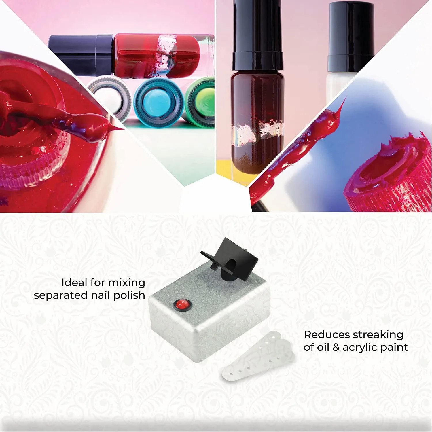 JOYSTAR-Ajustável Silver Shaking Machine, Atualizar Versão Modelo Tintas, Nail Lacquer, Uniformemente Ferramentas para Tatuagem, Atualização