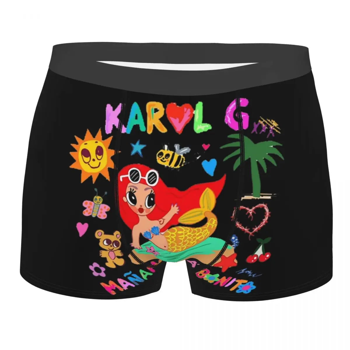 

Custom Manana Sera Bonito Colombian Singer Karol G Underwear Men Breathbale Boxer Briefs