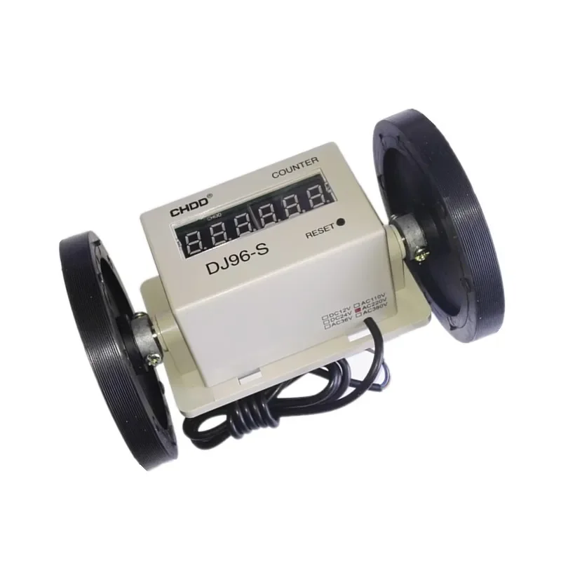 DJ96-S Meter Counter Length Measure Meter Textile Fabric Meter Counter Electronic Digital Counter AC220V