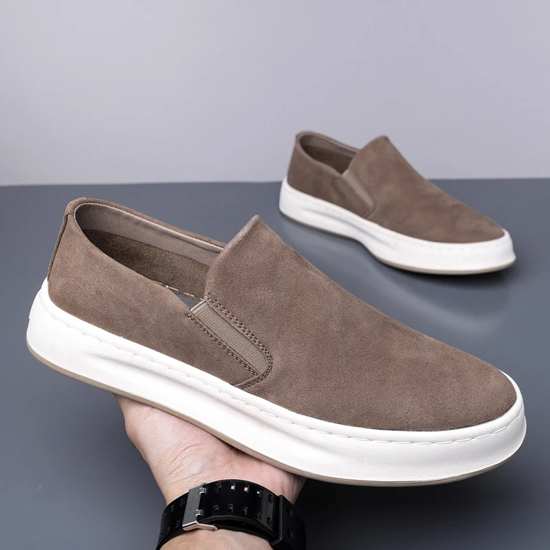 

Spring And Autumn New Men's Casual Shoes: Loafers, Flat Shoes, Driving Shoes, Men's Outdoor Walking Shoes, Leather Casual Shoes