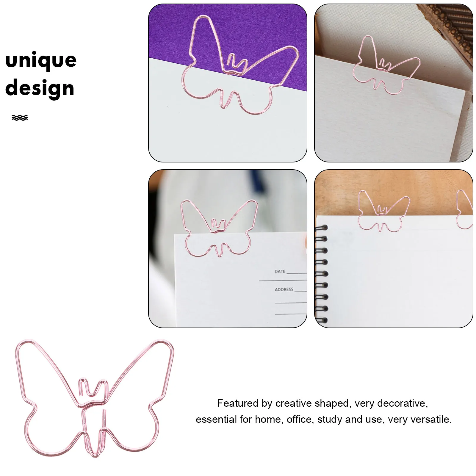 

18Pcs Cartoon Paper Clips Creative Shaped Metal Clips for Office Study Document Paperwork Small Decorative Clip