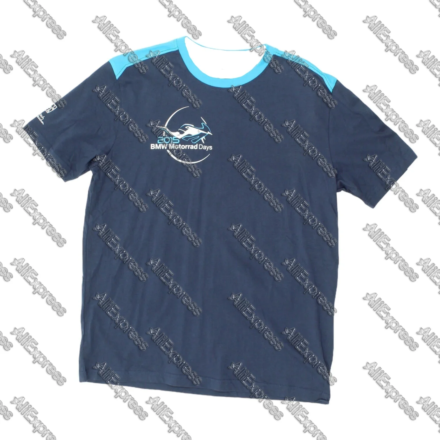 

BMW Motorrad Days 2015, мужская темно-синяя футболка _ Сувенир для мотоциклетных мероприятий VTG _ Винтажная и бывшая одежда