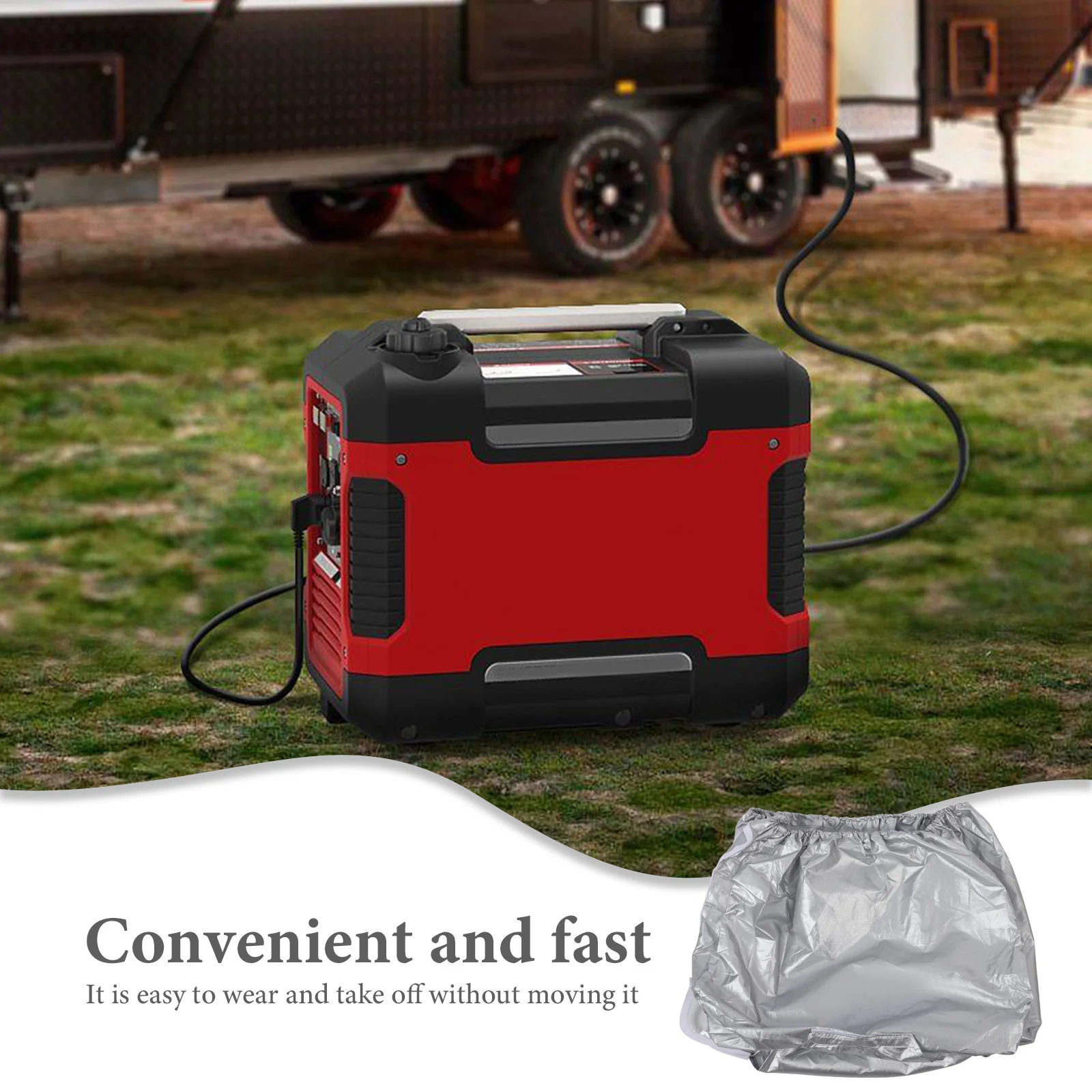 Generator Cover Portable Waterproof Generator Raincover (Silver) portable generator cover generator rain cover