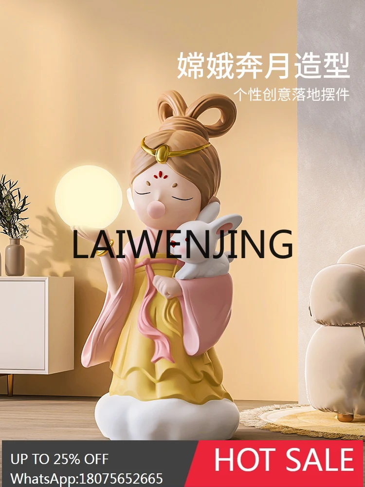 Changqi Moon Living Room Floor Stand Decoration TV Cabinet Sofa next to Home Decorations Housewarming Gifts