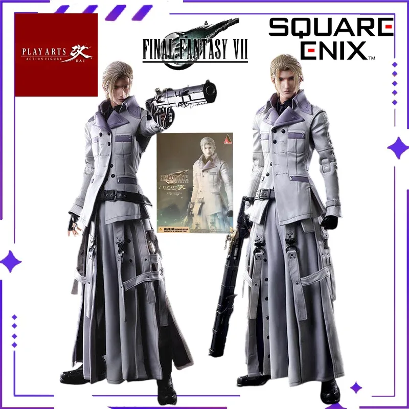 

SQUAREENIX, SE Original Authentic PLAY ARTS Modified Series FF7 RE Rufus Shinra Mobile Doll Exquisite Model Handmade Toy Gift