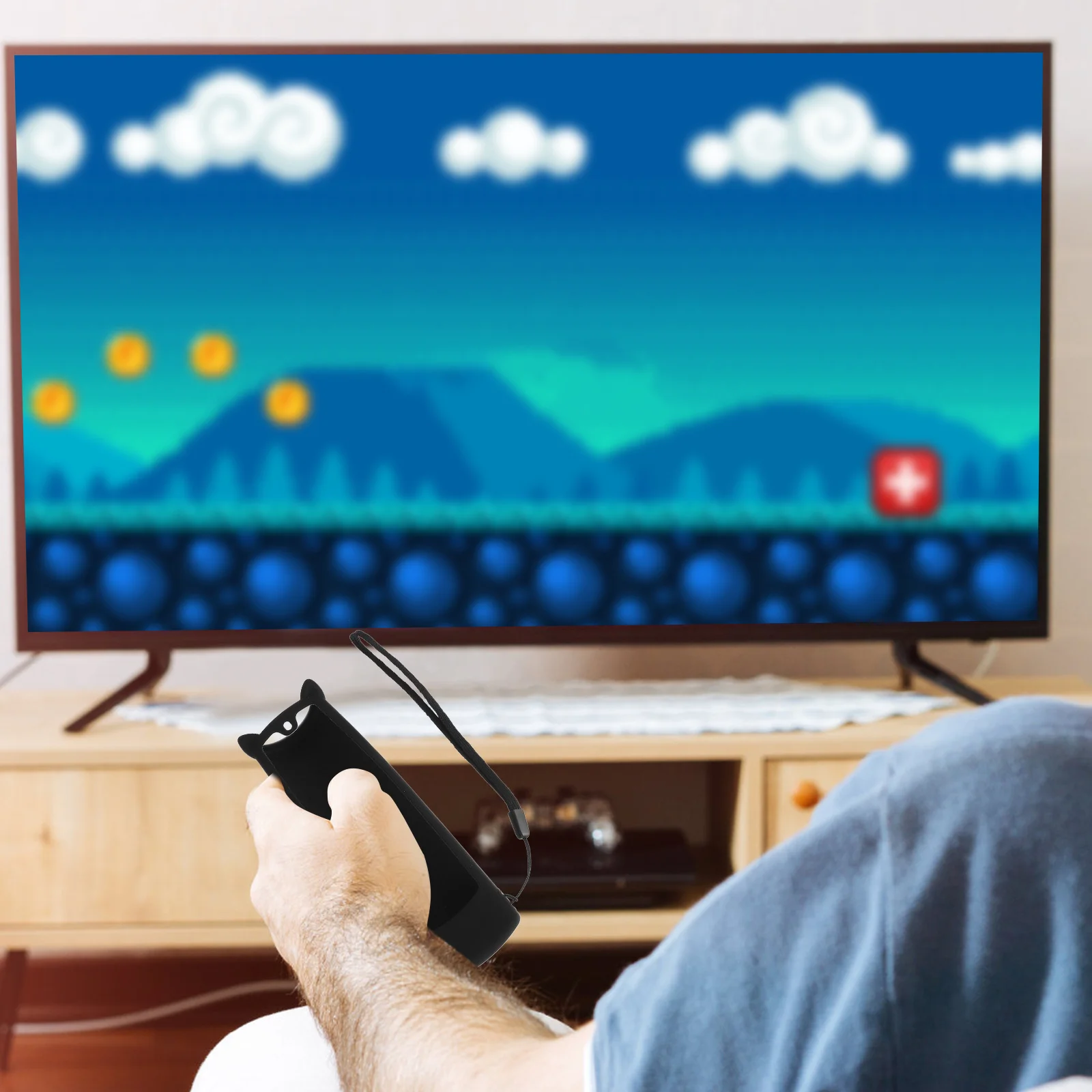 

Silicone Remote Protection Cover Bright Color Full Body Compact Design Anti-Fingerprint Shockproof Case for Voice Remote 3Rd Gen