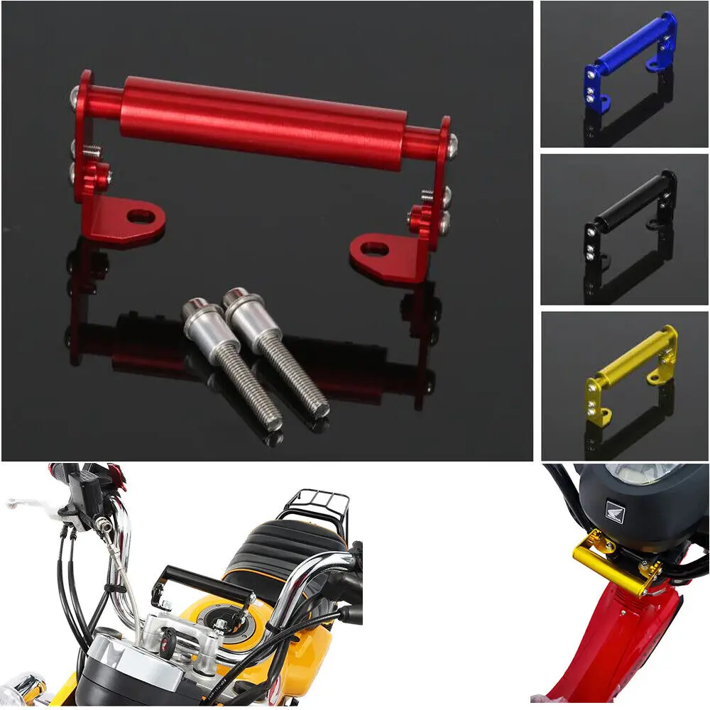 

Scalable Adjustable Rearview Mirror Mount Extender Bracket Holder Clamp Bar Phone For HONDA DAX125 ST125 MONKEY