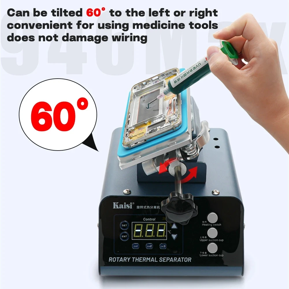 Kaisi 946Max 2 In 1 Curved Screen Separator LCD Screen Opener Separator Machine For All Phone Screens Separating