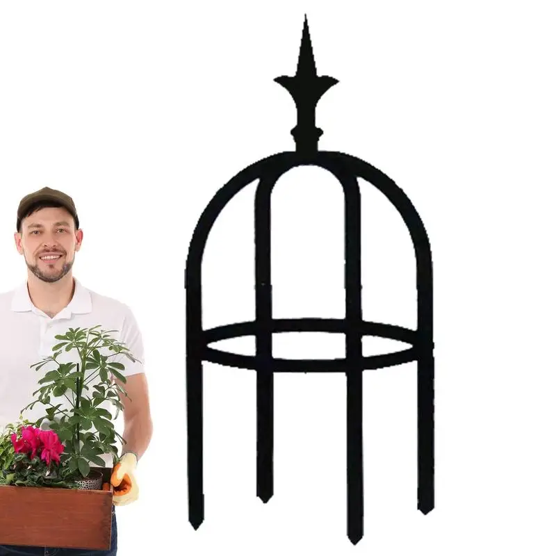 Plant Climbing Trellis Flower Support Frame Climbing DIY Flower Vines Pot Stand Weather Resistant  Decorative Metal Structure