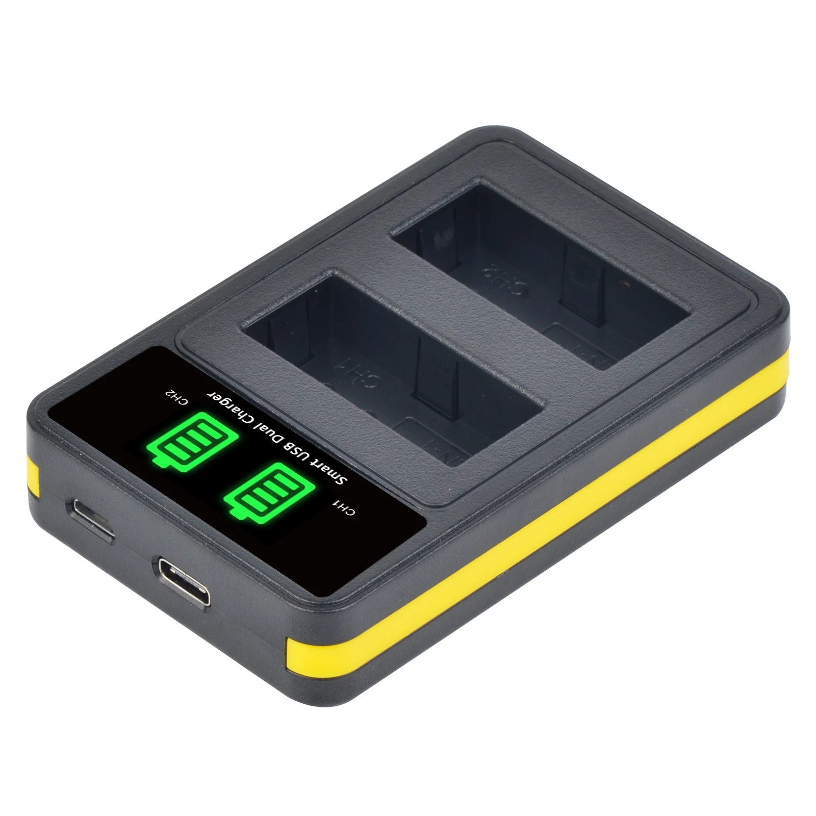 شاحن USB مزدوج LED مع منفذ من النوع C لبطارية PS-BLN1 BLN-1 BCN-1 وقلم Olympus OM-D E-M1 OM-D E-M5 E-P5 OM-D E-M5 II