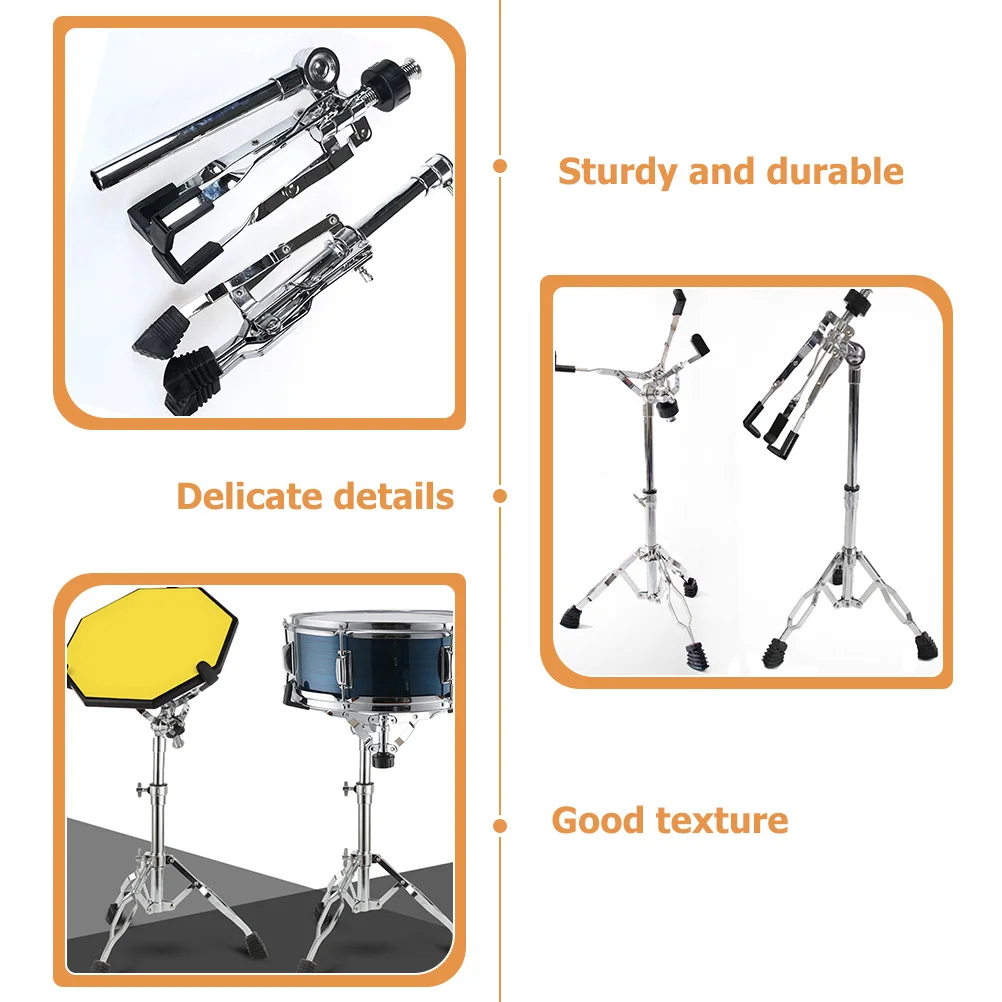 

Adjustable Snare Drum Stand Alloy Durable Drum Rack Portable Tripod Percussion Accessory Alloy Dumb Bracket Tripod Shelf