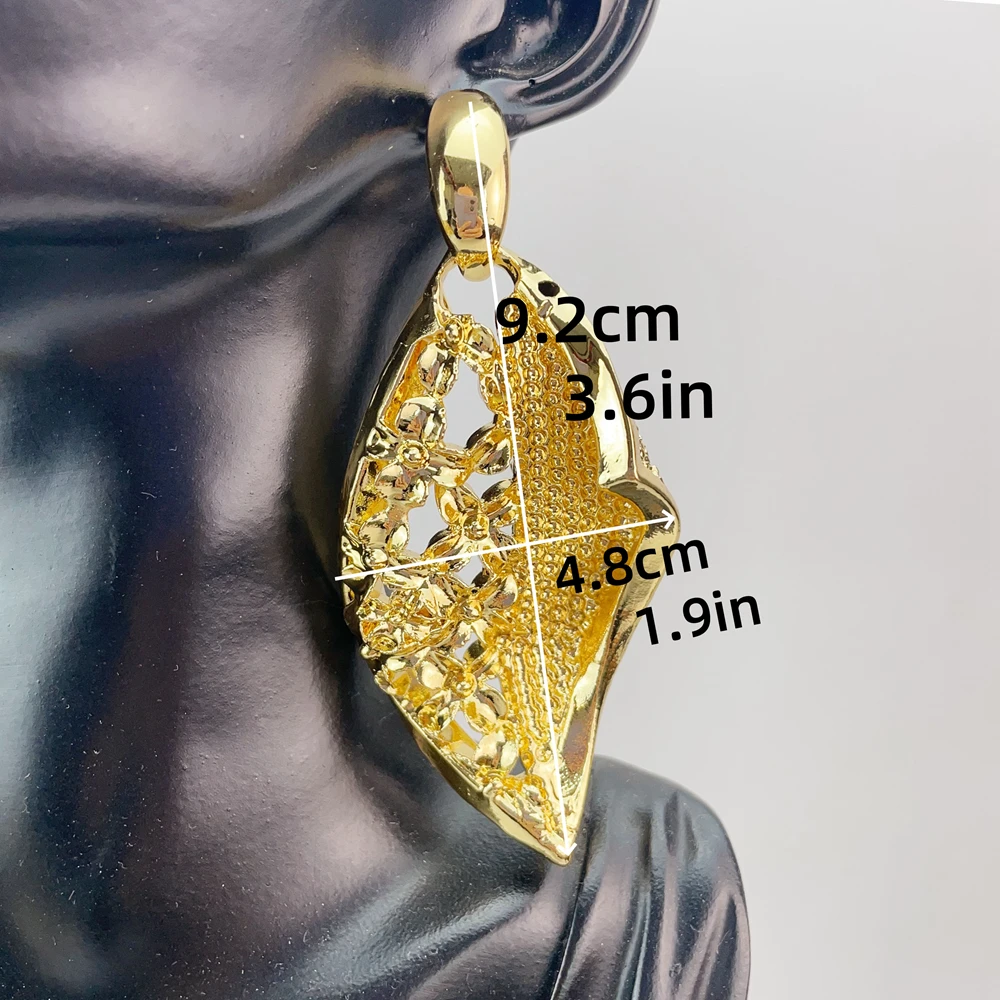2025 Big Bold Earrings Huge Earrings Brazilian Jewelry for Women Party Gift FHK20695
