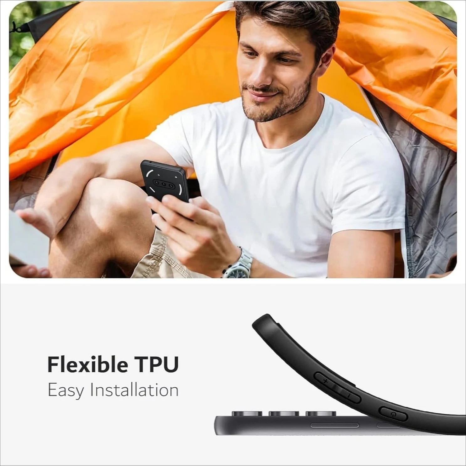 Elastyczne etui z płynnego silikonu na telefon Nothing 3A Pro 2A Plus Pokrowiec ochronny Bumper Fundas Coque Shell Capa