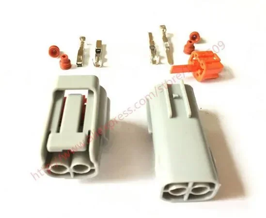 1 Set Sumitomo 2 Pin way gray male female Fog lamp plug waterproof auto connector with pins 6195-0006 6189-0176