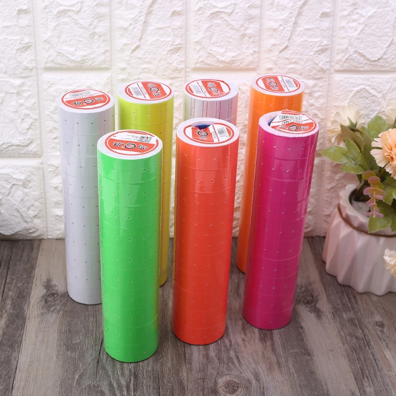 10 Rolls Price Tag Label Sticker Rolls for Pricing Label for gun MX5500 Shop Price Label 24BB