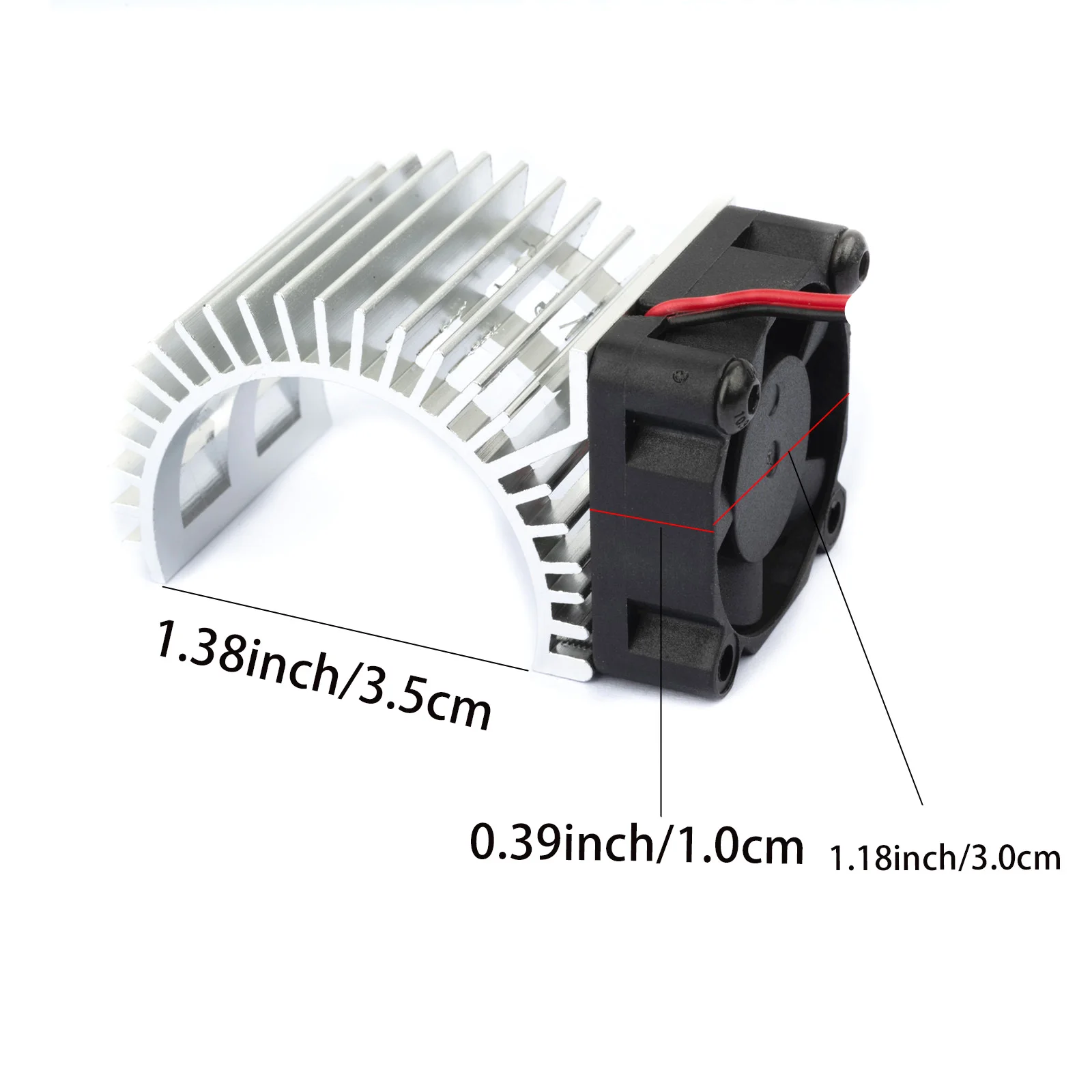 RCXAZ Motor Cooling Radiator Motor Fan for 1/10RC 540 550 3650 3670 Brushless Motor RC Car Truck Dirt Bike Creeper Radiator