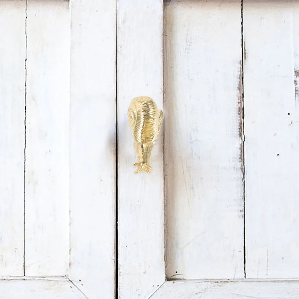 

Brass Cabinet Knob Snail Shaped Pull Handle Metal Drawer Pulls Wardrobe Door Handle Replacement Furniture Pulls Durable Hardware