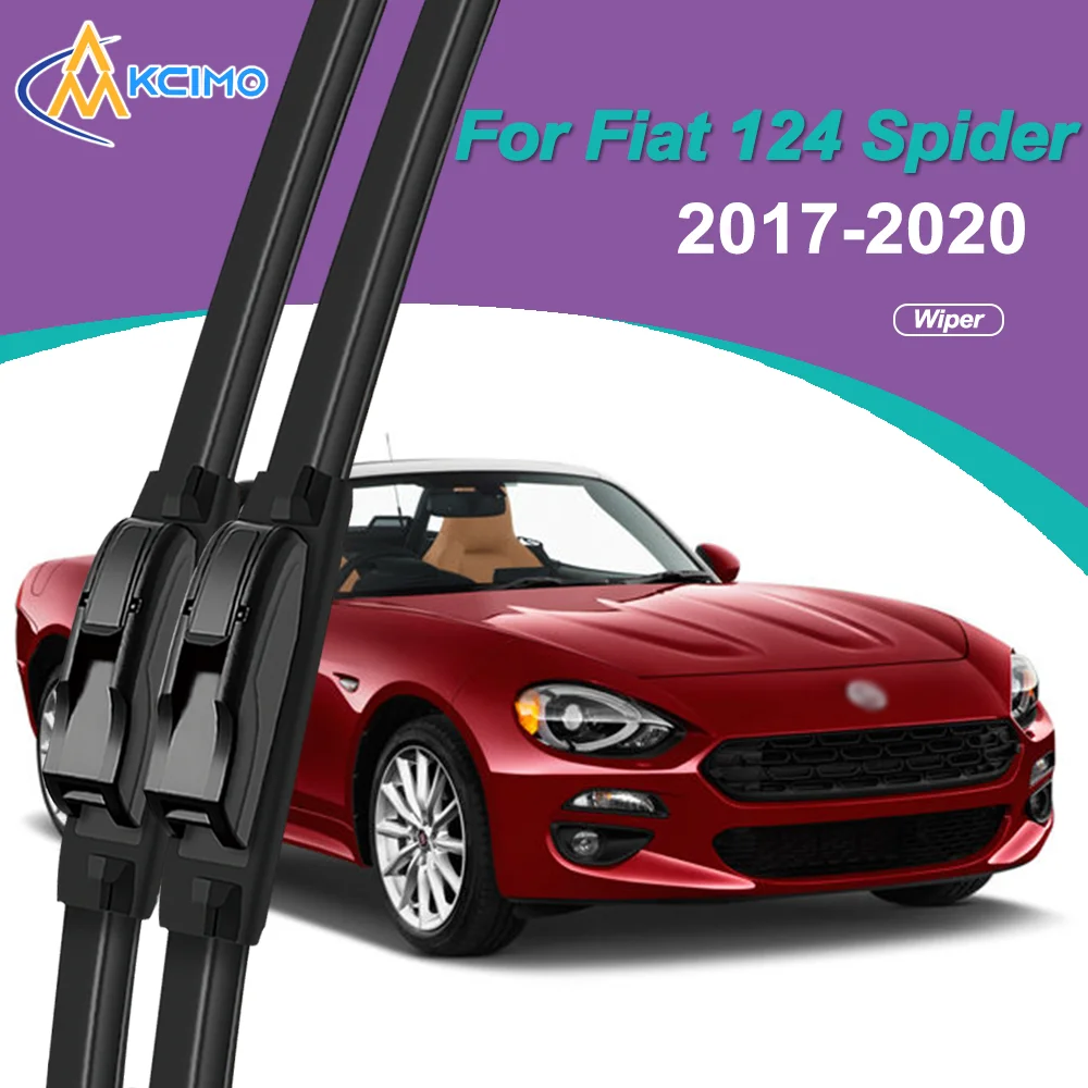 

Premium Silent Car Wiper Blades For Fiat 124 Spider 2017-2020 - Frostproof Heat-Resistant HD Cleaning for Sedan SUV Truck