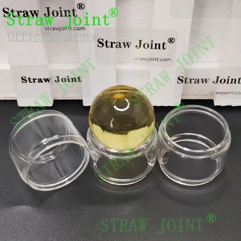 ID20-ID27mm 10PCS Clear Bubble Glass Base Tube Transparent Glass Connecting Tube DIY Handmade Accessories Decorative Crafts