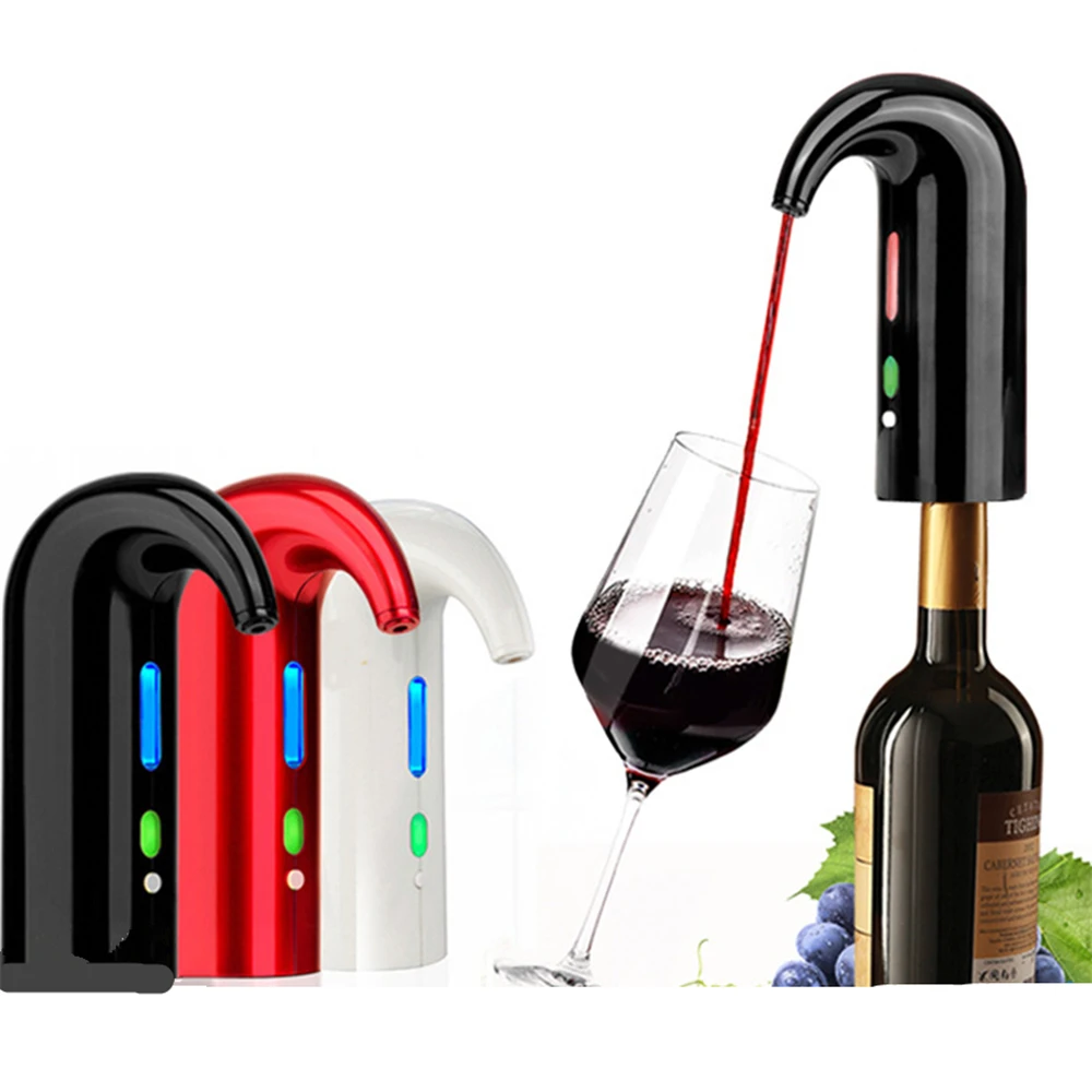 USB Charge Auto Electric Decanter Portable Smart Wine Pump Quick Wine Aerator Fast Decanting Wine Dispenser Wine Oxidizer Tools