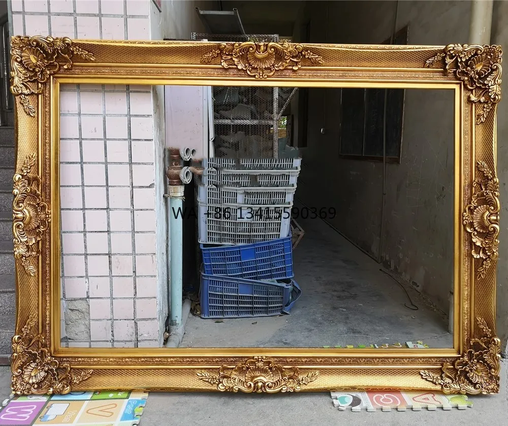 

Large Size Frame 20cm Width Vintage Baroque Frame Wall Art Wooden Frame Customized