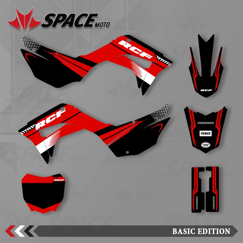 

SPACE для Honda 19-21CRF110F мотоциклетная графика фоновые наклейки набор наклеек номер имя настроить