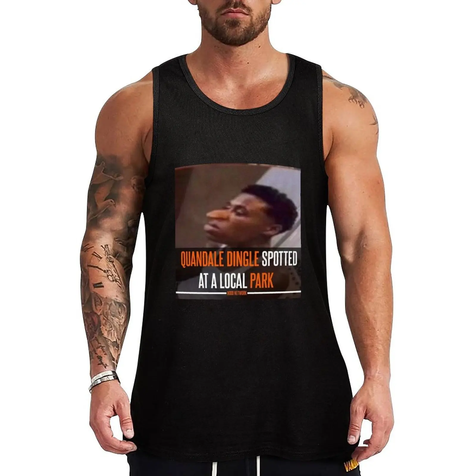 Quandale Dingle Spotted At A Local Park Tank Top Performance Tank Top Moisture Wicking Workout Shirt