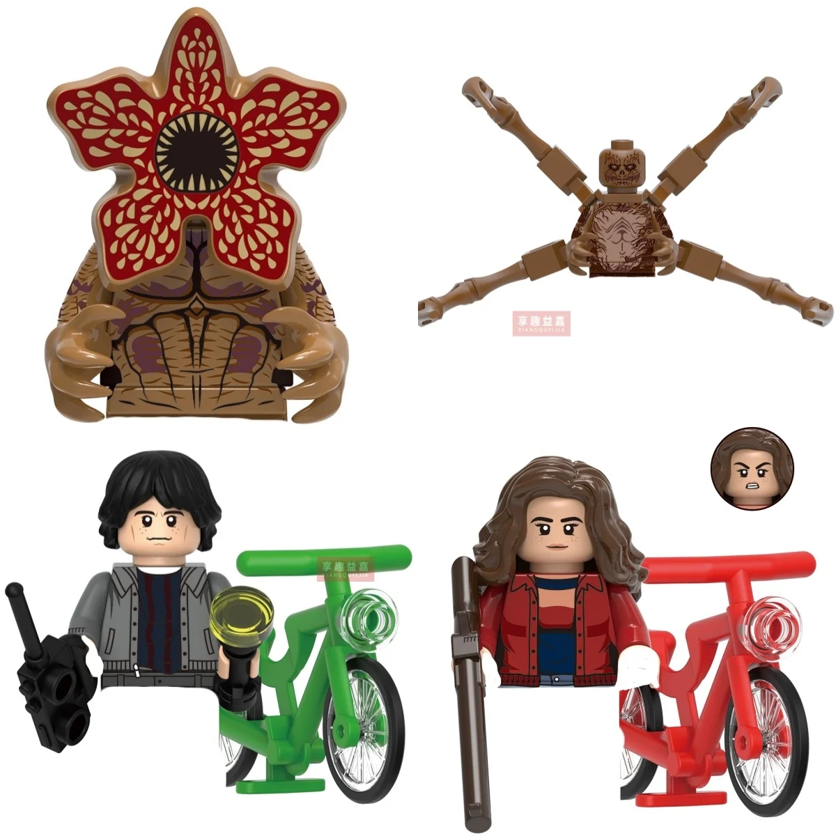 

The Horrible Movie Dustin Mike Vecna Will Eleven Model Figure Blocks Construction Bricks Toys For Children