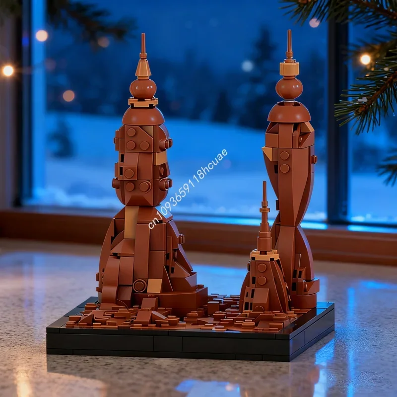 

459 шт. MOC Lost Geonosis, диорама, звезда, боевая модель, строительные блоки, игрушки, сборка, идея, образование, Рождественский подарок, детский день рождения