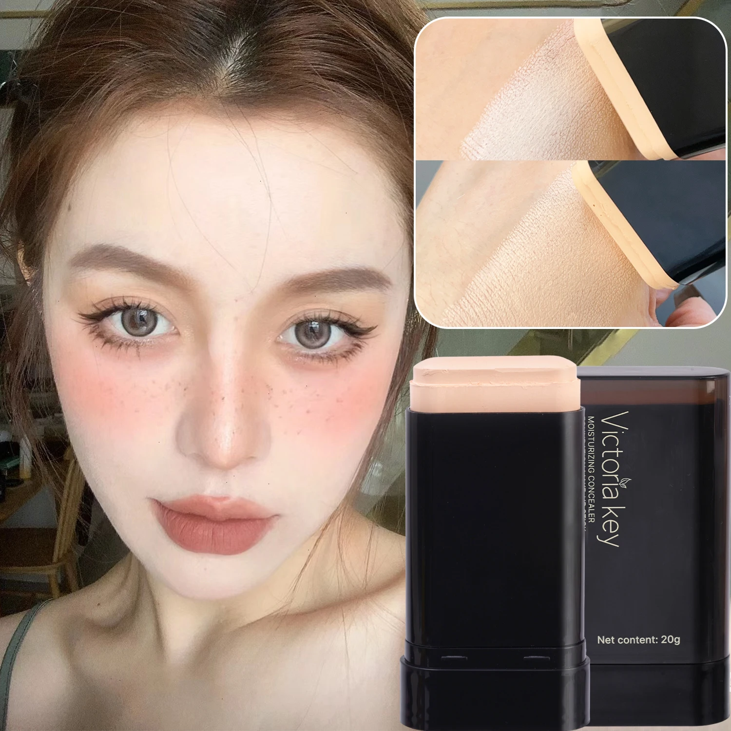 Velvet Eraser Foundation Stick Brightening Even Out Skin Tone Face Base Foundation Nourishing Oil-control Concealer Cosmetics