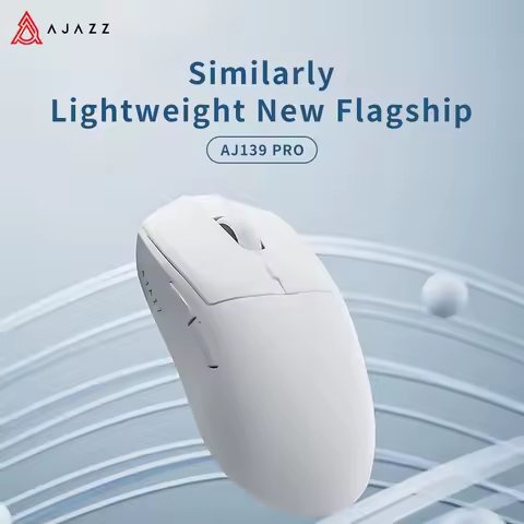 NEW Ajazz AJ139PRO Wireless 2.4GHz + Wired Gaming Mouse PAW3395 for Gaming Laptop Tablet Notebook PC Optical
