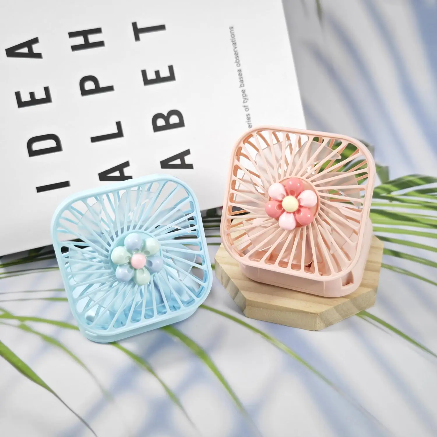 Cute Mini USB Foldable Fan Portable Handheld Gift for Office And Outdoor - Cross-Border Compact Cooling Fan