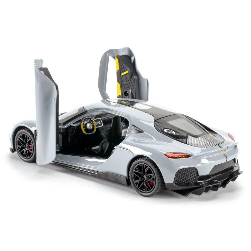 1:24 Gemera GT スポーツカー合金ダイキャストモデル収集趣味モデル装飾品友人へのギフトプルバックおもちゃ新スタイルスポーツカー