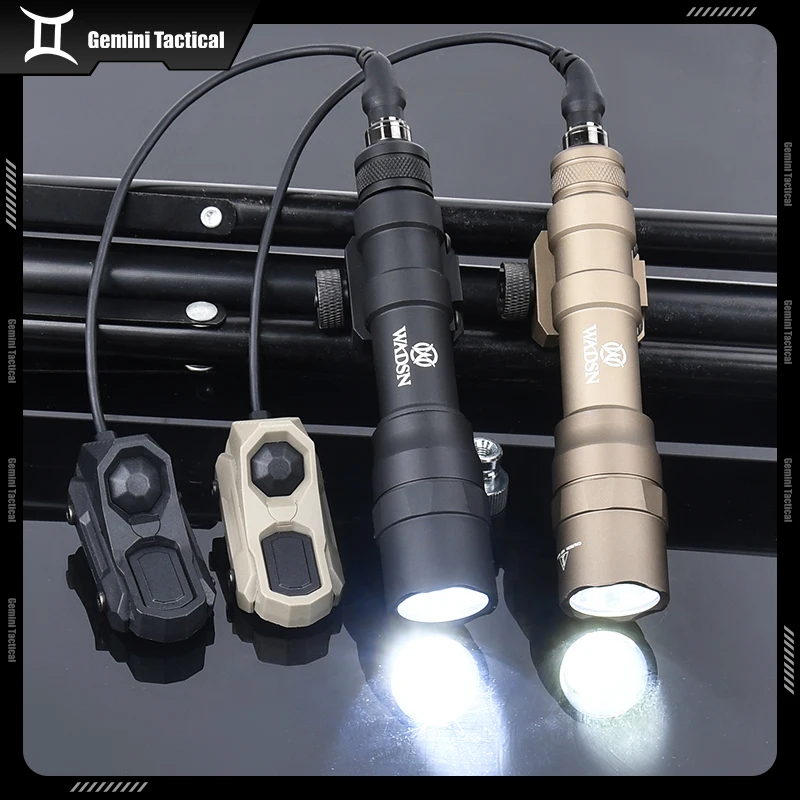 WADSN Surefir M600DF1400 Lumen High Power Flashligh Tactical M600 White LED Spotlight With Dual Function Pressure Control Switch