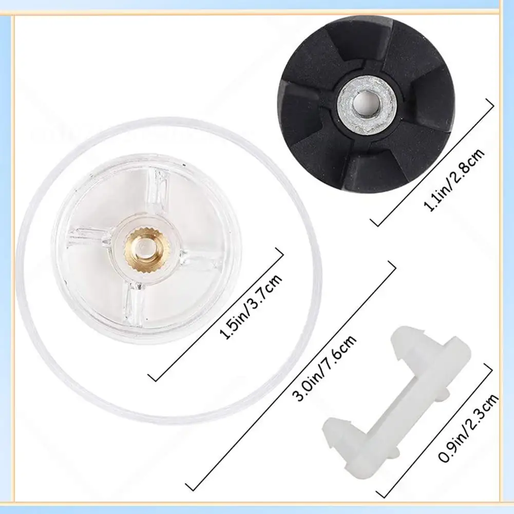 -A60I Parts Gears Gaskets 15Pcs/Set 250W For Magic Blender, Include Base Gears, Balde Gears, Rubber Bush Shock Pads